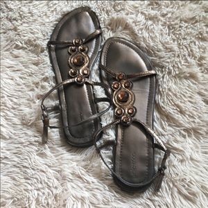 Bronze sandals size 11